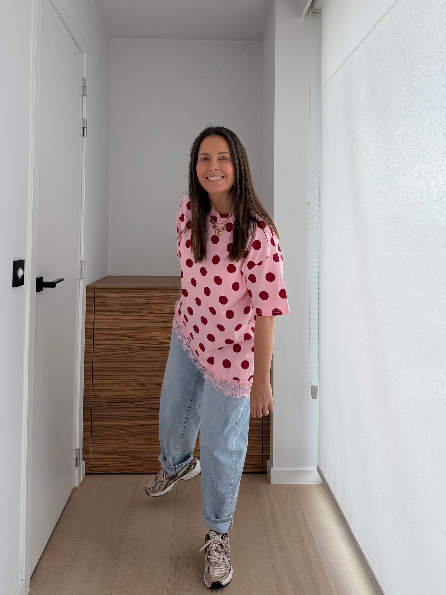 Roze dot t-shirt - My Dressing