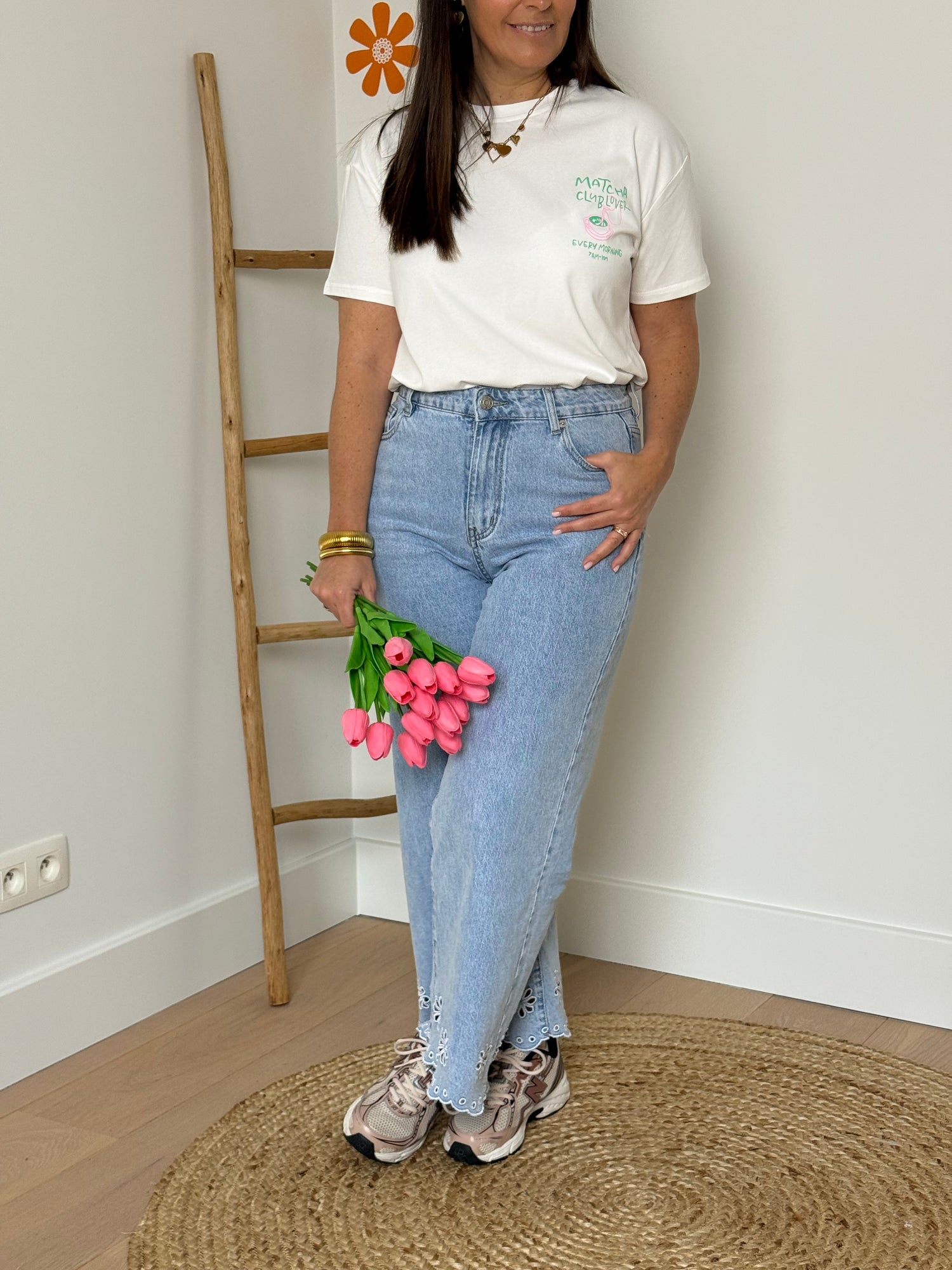 Matcha t-shirt wit - My Dressing