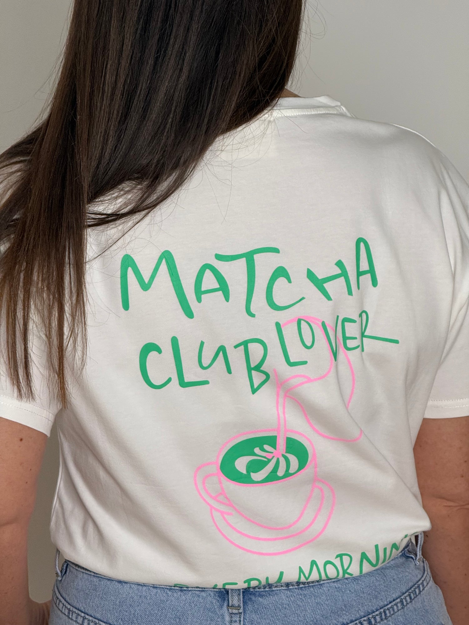 Matcha t-shirt wit - My Dressing