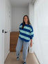 Blauw gestreepte t-shirt - My Dressing
