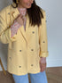 Heart studs blazer butter yellow - My Dressing