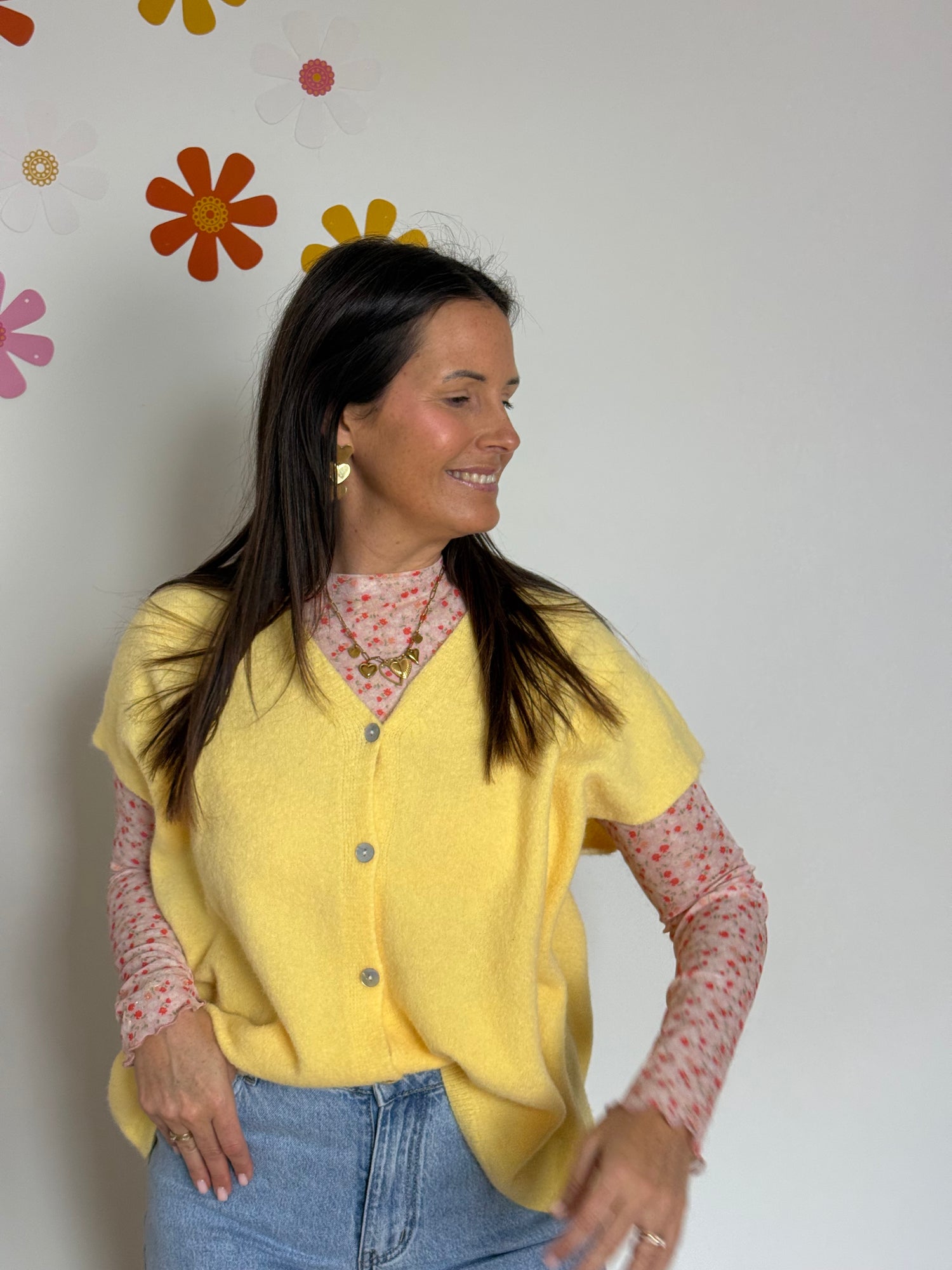 Longsleeve met roze bloemenprint - My Dressing