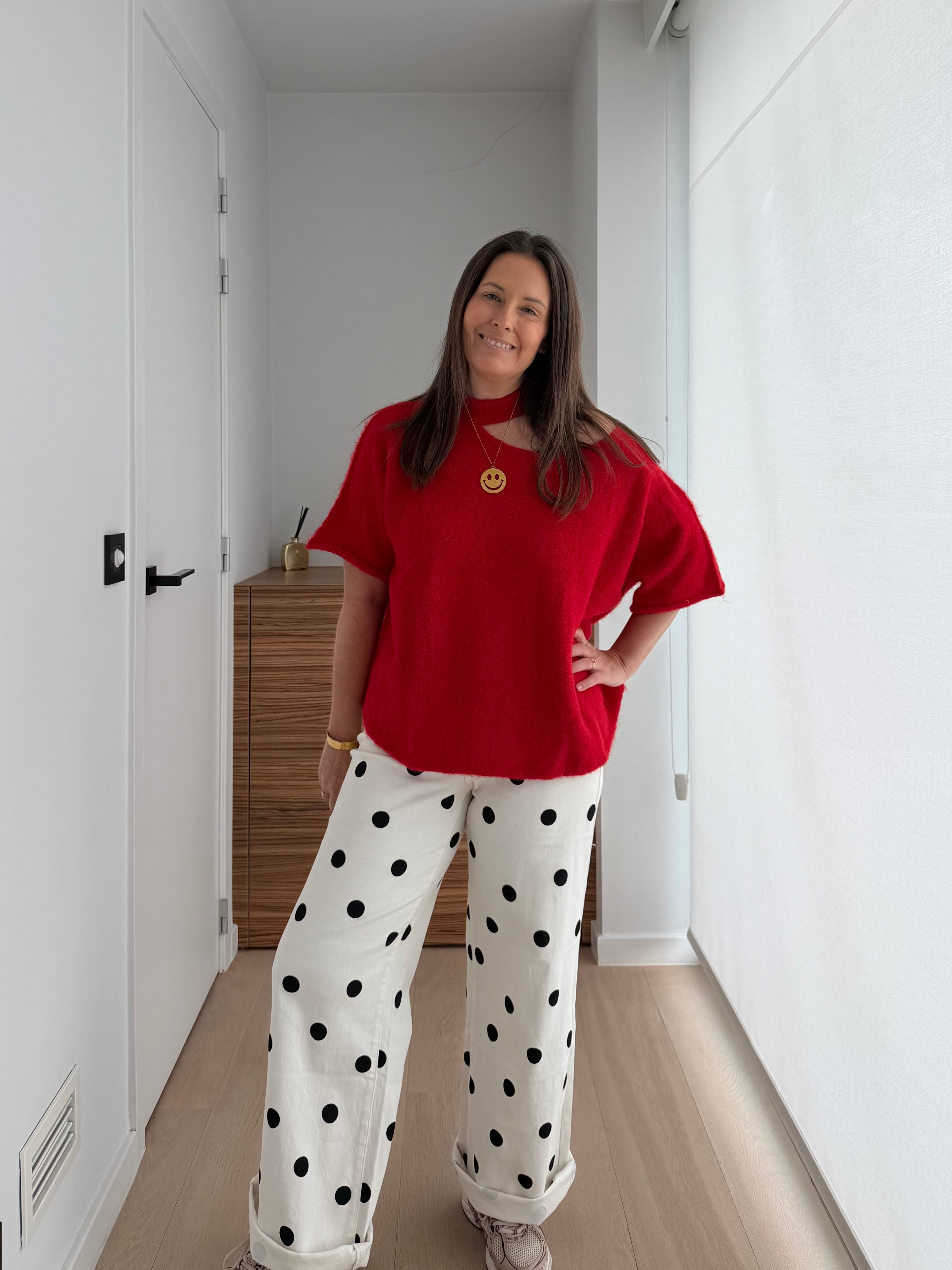 Off shoulder trui met korte mouwen - My Dressing 