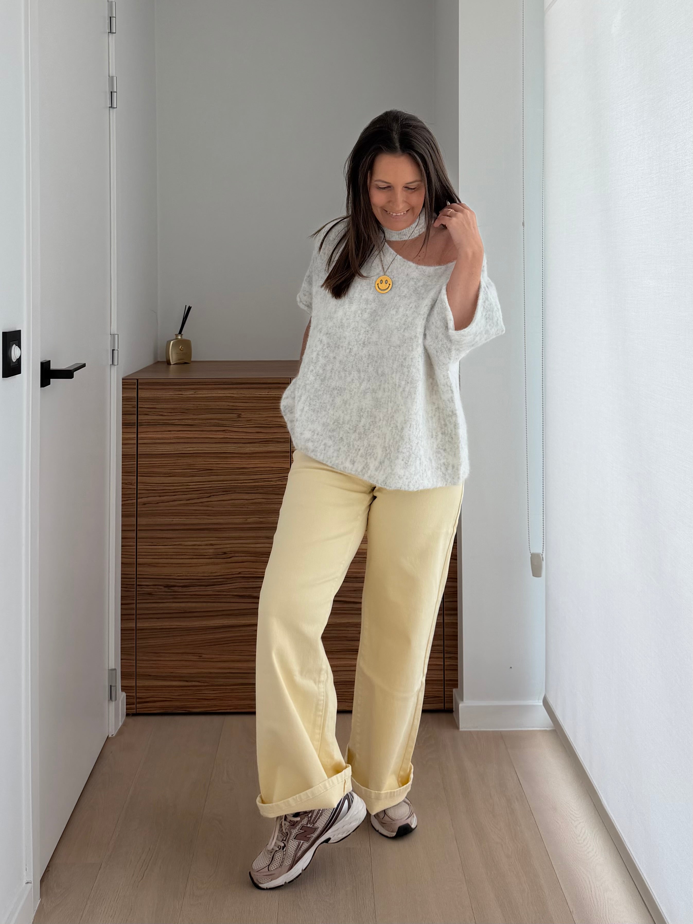 Off shoulder trui in grijs - My Dressing