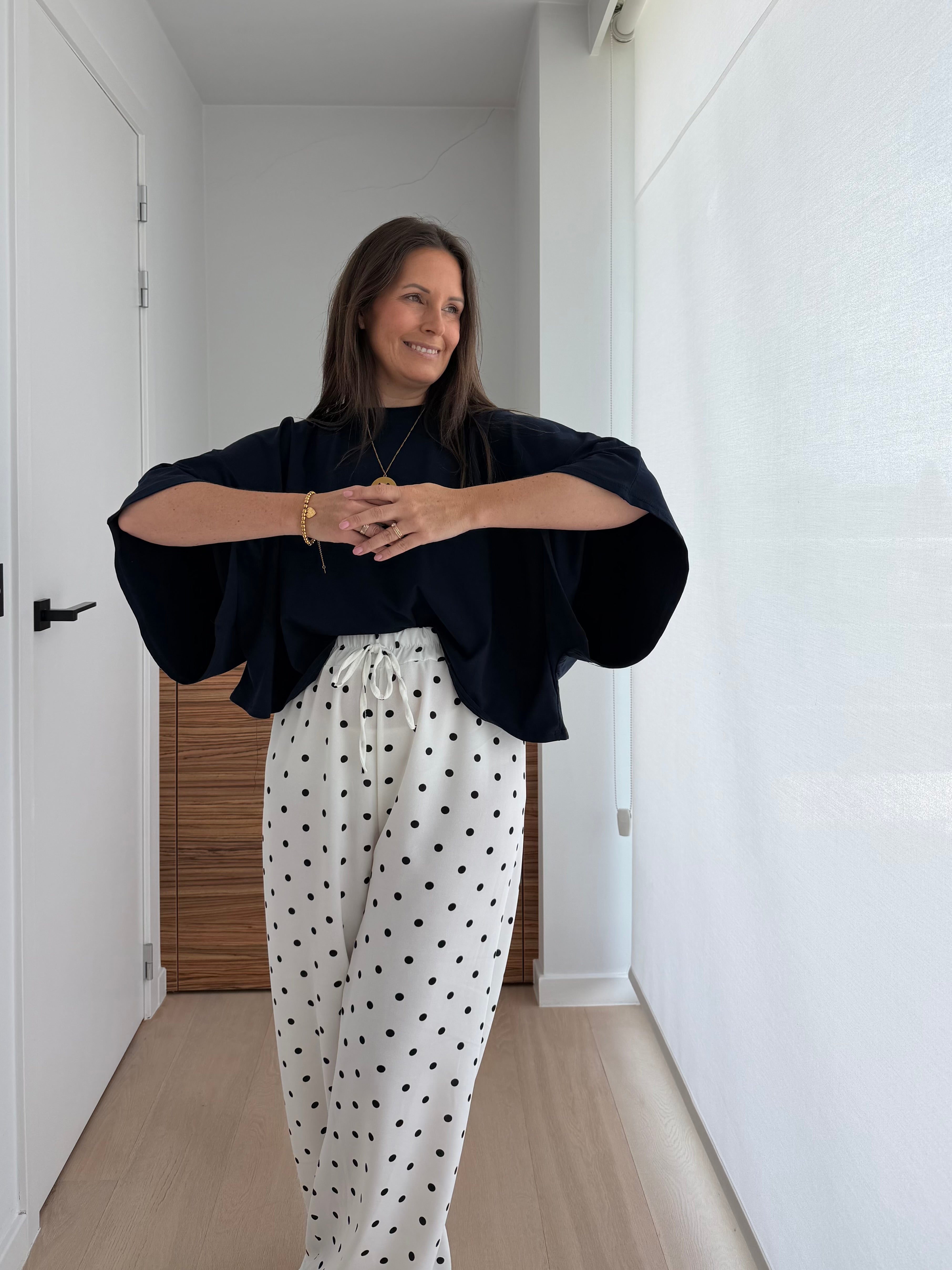 Oversized t-shirt in marinekleur - My Dressing