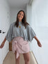 Roze skort met vichy print - My Dressing