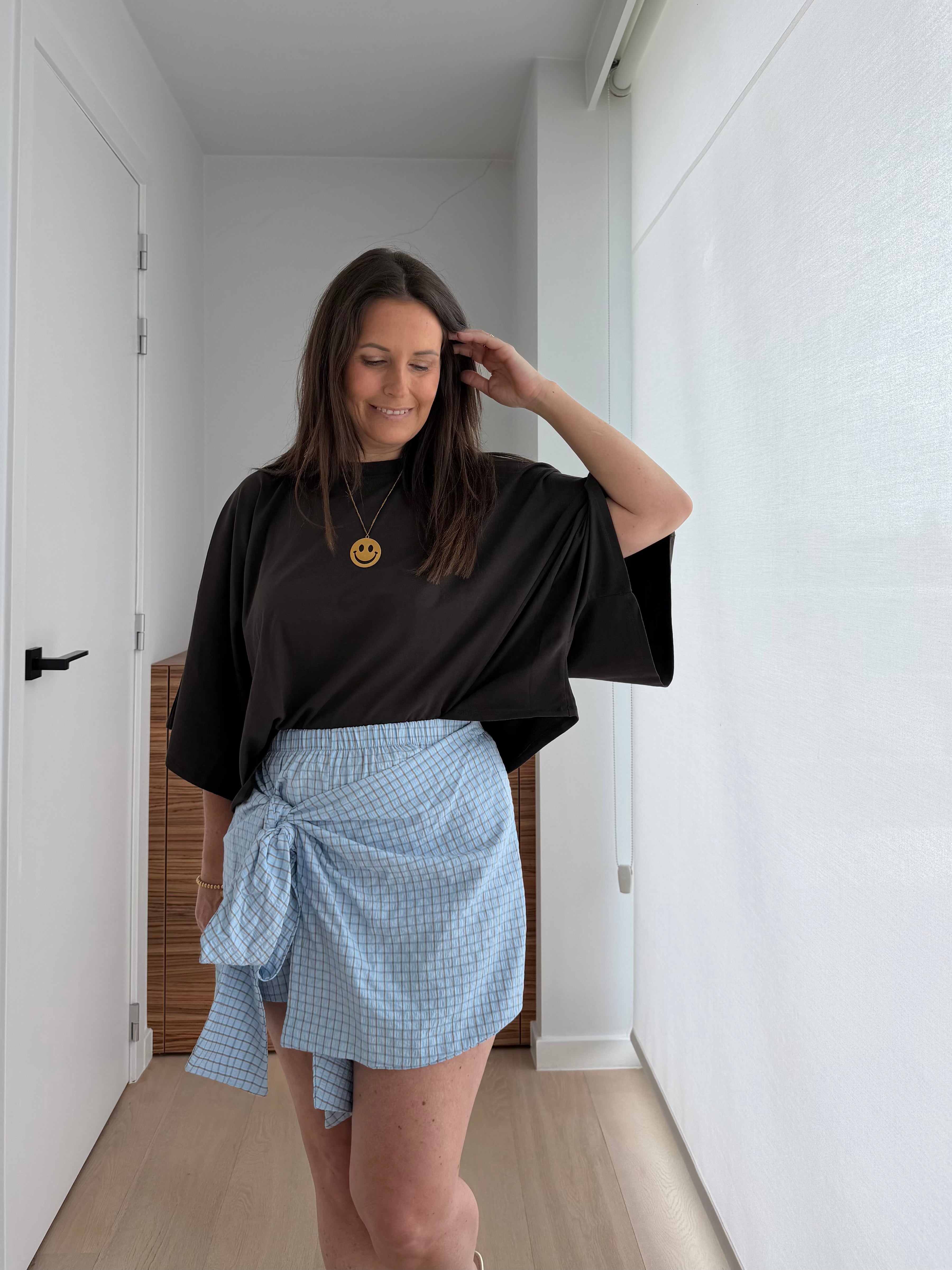 Basic oversized t-shirt choco - My Dressing