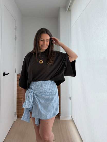 Basic oversized t-shirt choco - My Dressing