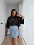 Basic oversized t-shirt choco - My Dressing