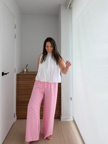 Oversized blouse met open rug en opstaande kraag - My Dressing
