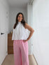 oversized blouse zonder mouwen met open rug - My Dressing