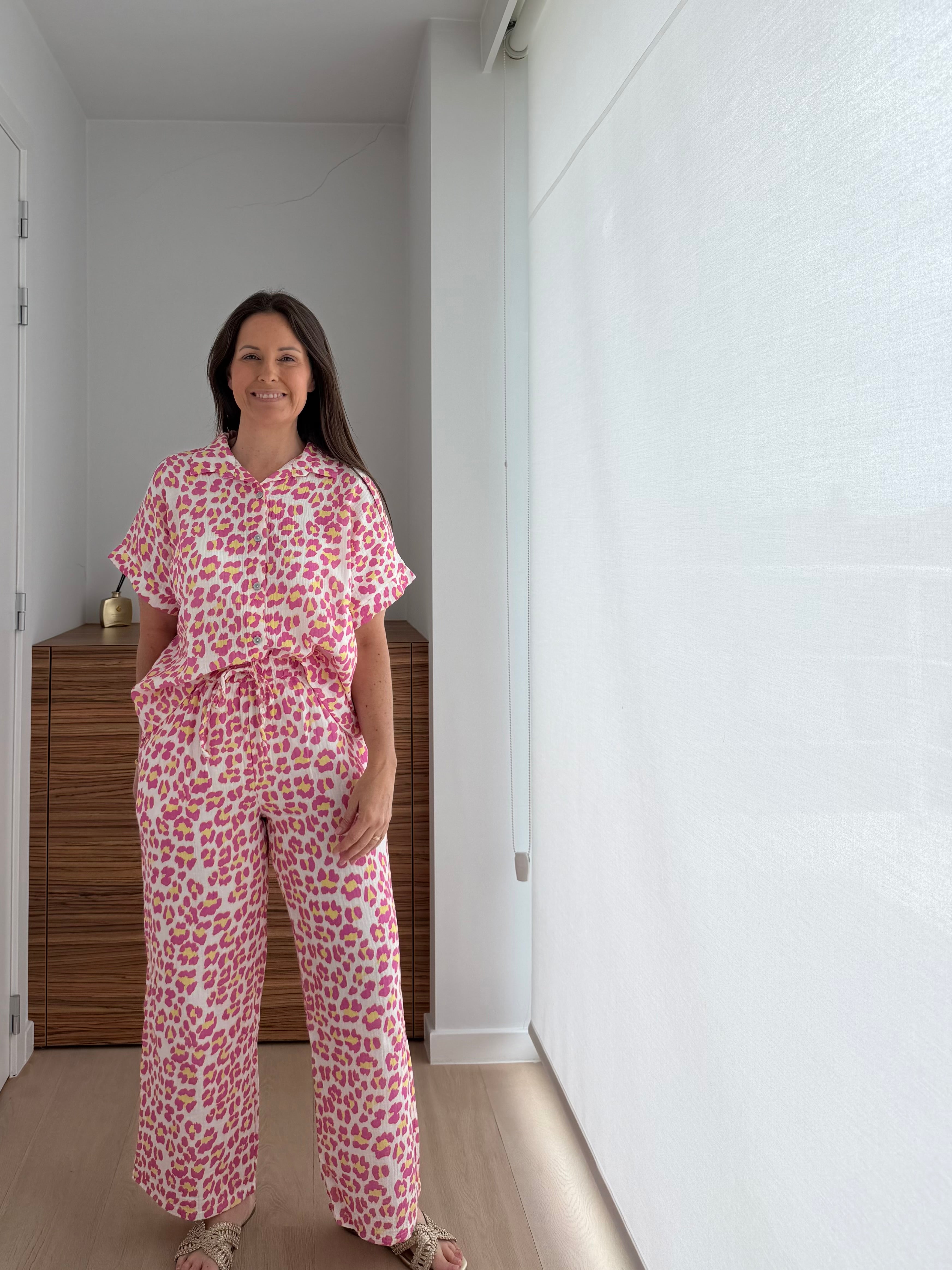 Roze leopard set - My Dressing