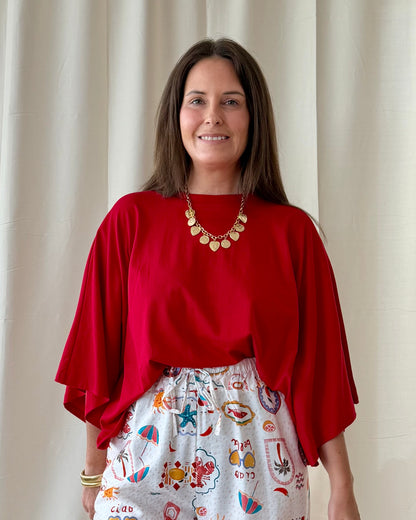 Olivia tee rood