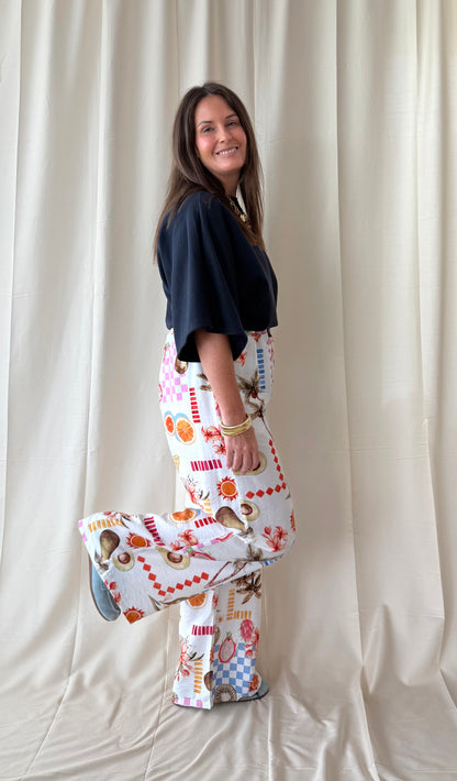 Basic oversized t-shirt in marinekleur - My Dressing