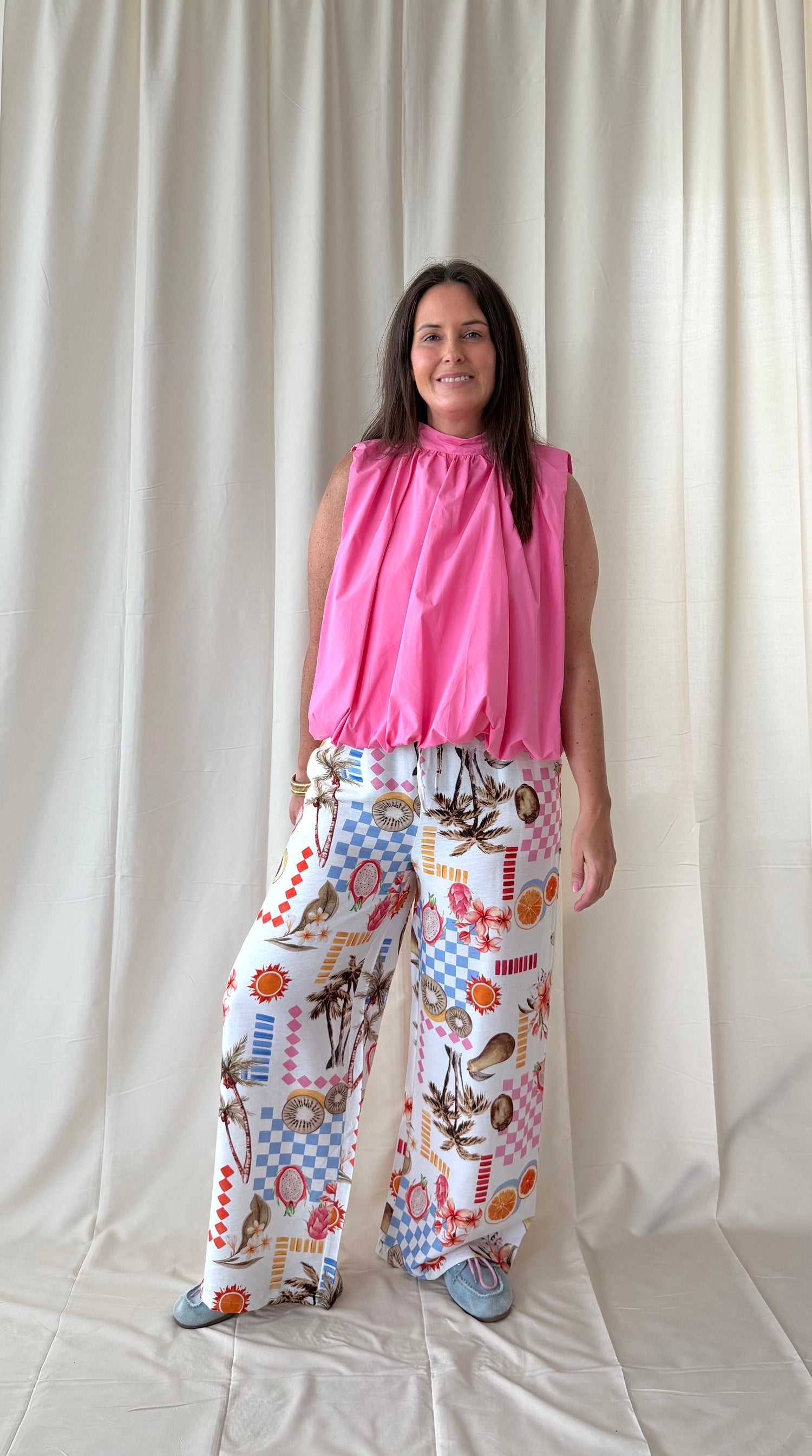 Mouwloze backless blouse in roze - My Dressing