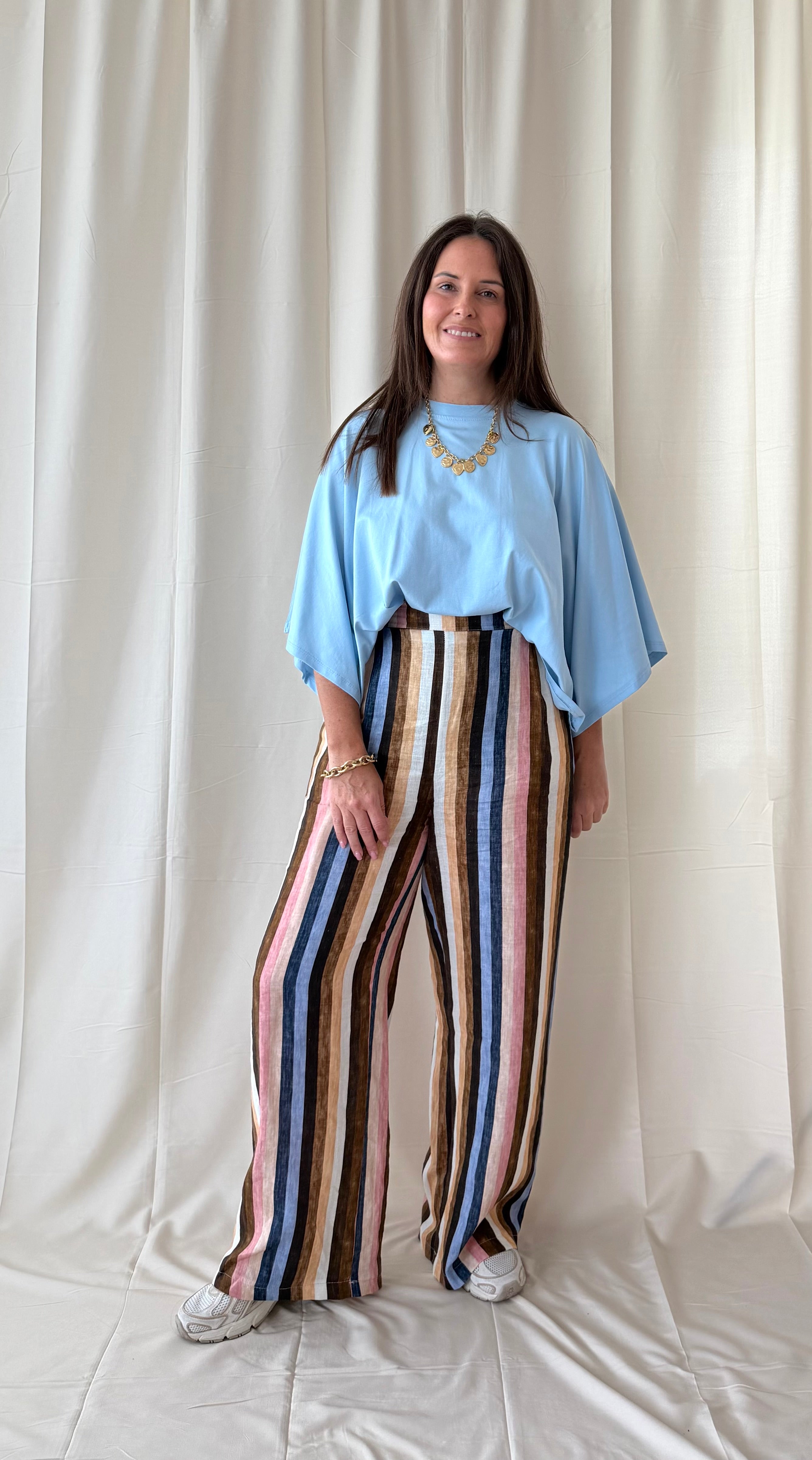 Oversized t-shirt in lichtblauw - My Dressing