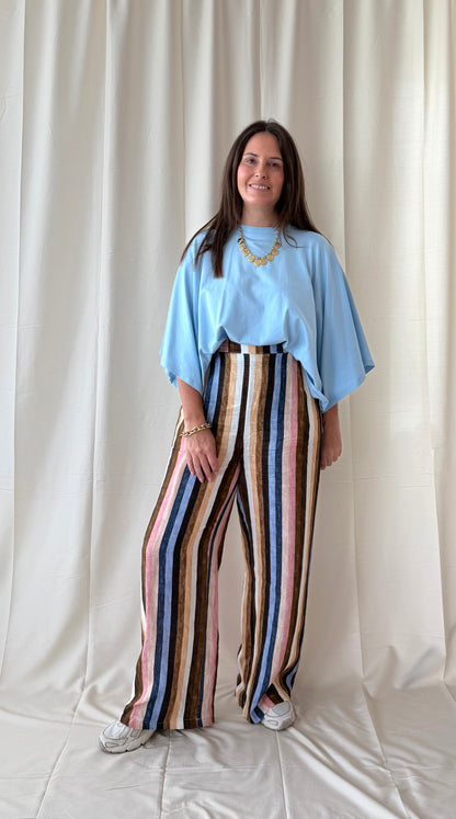 Oversized t-shirt in lichtblauw - My Dressing