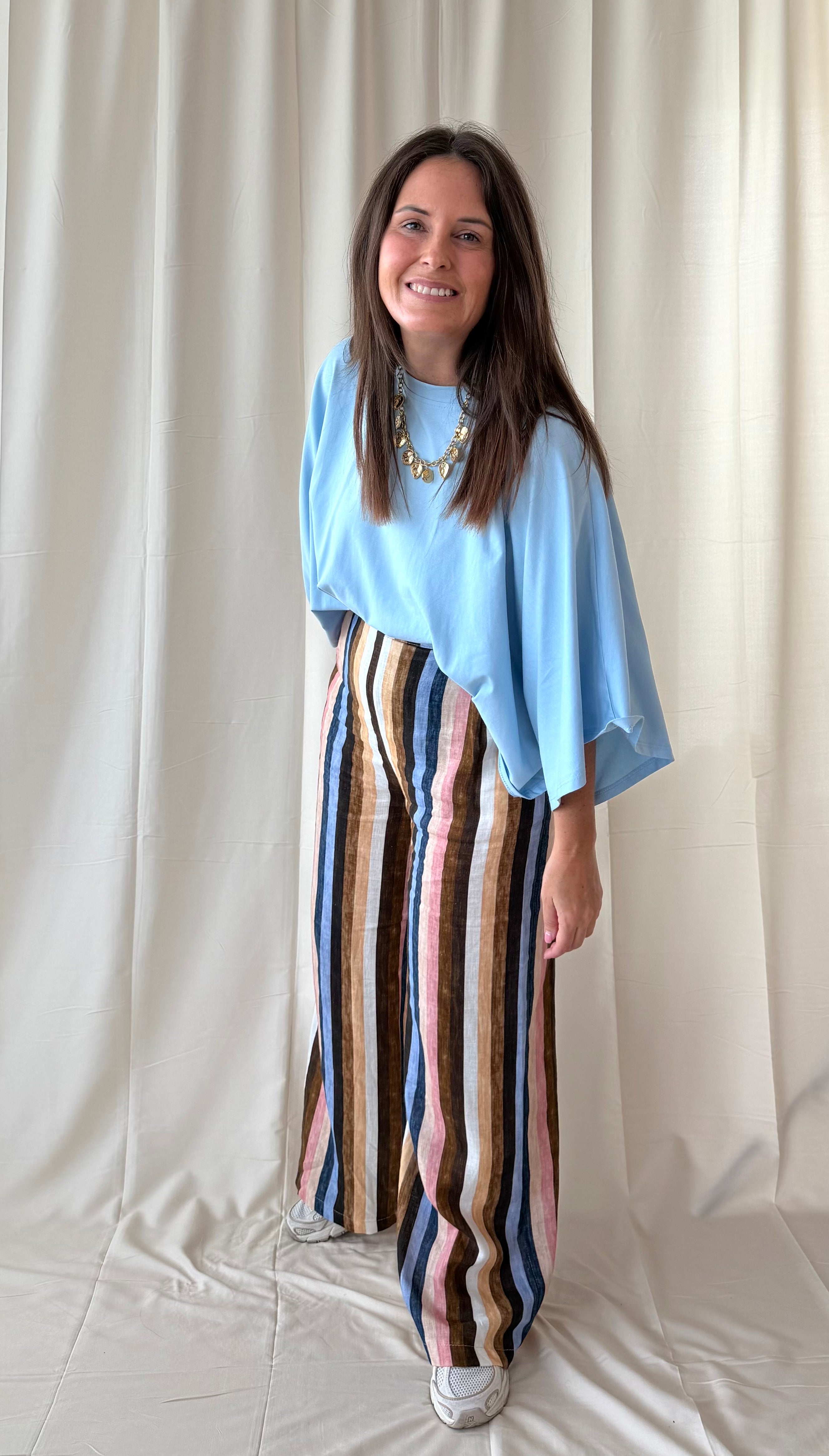 Oversized t-shirt in lichtblauw - My Dressing