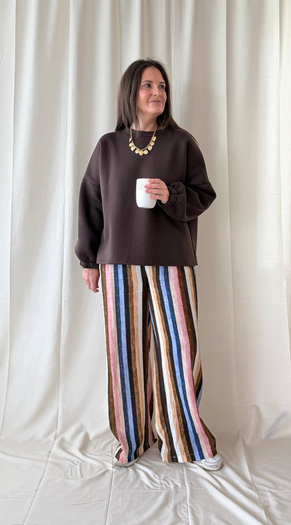 Coffee sweater chocoladebruin - My Dressing