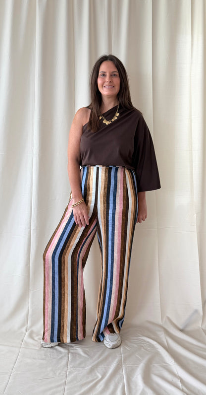 One shoulder top choco - My Dressing