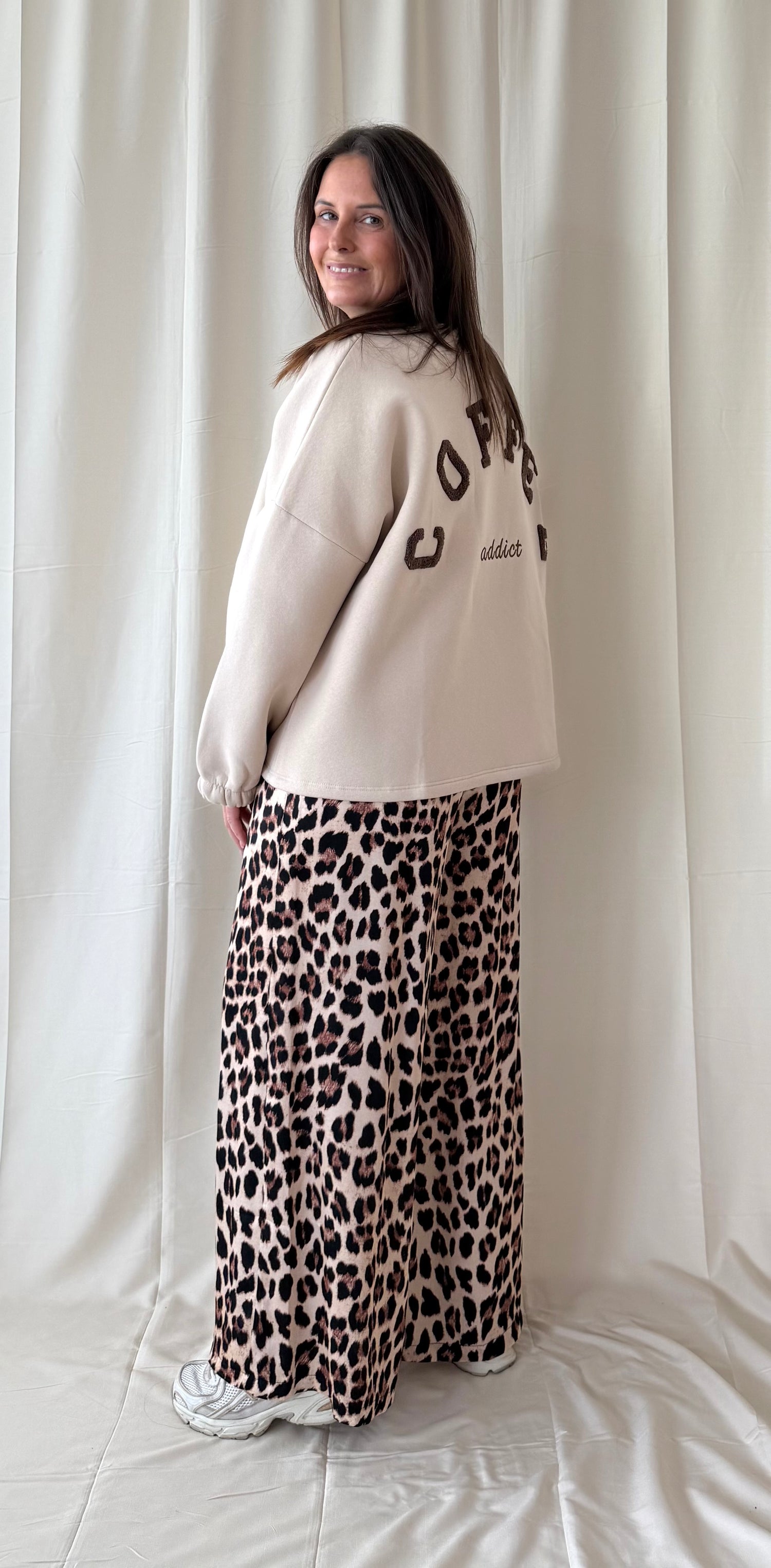 Beige coffee sweater - My Dressing