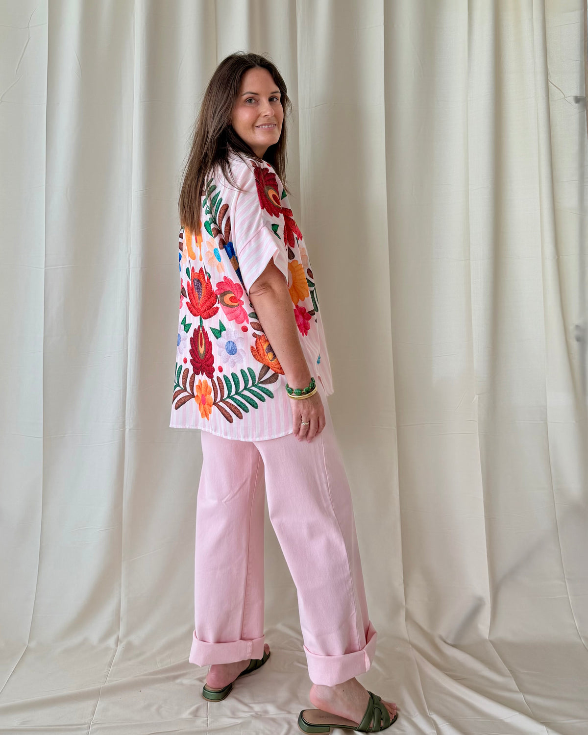 Fiore blouse roze