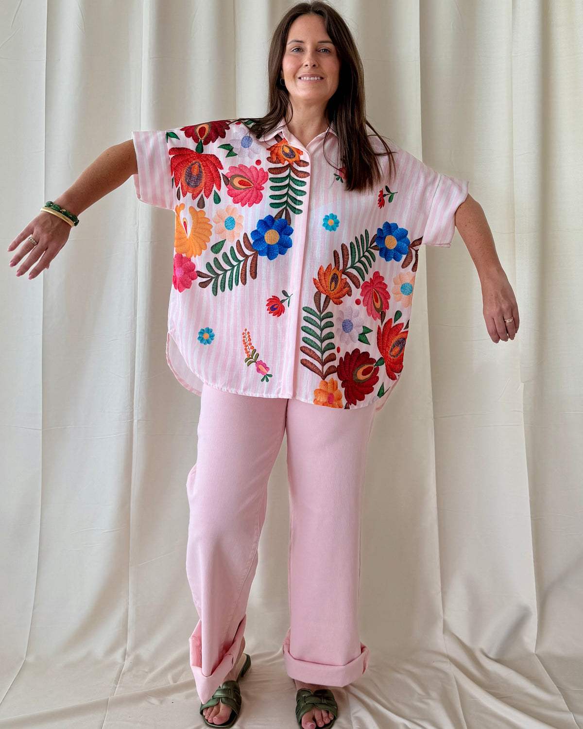 Fiore blouse roze