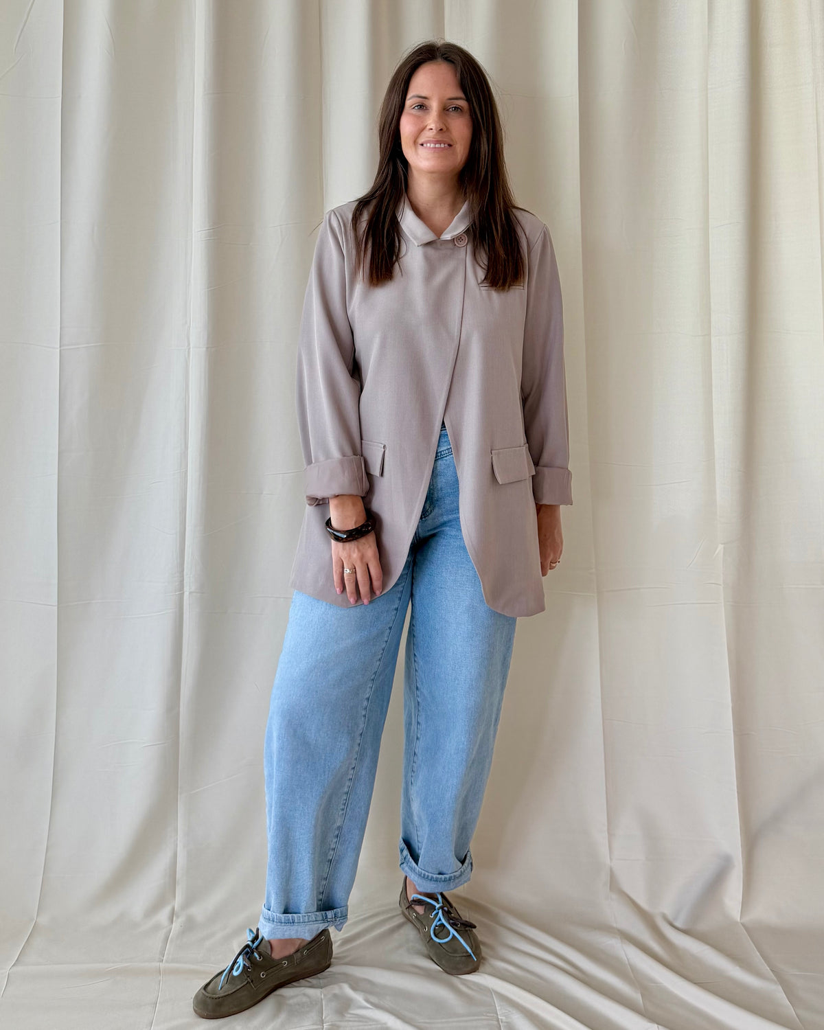 Effortless blazer taupe