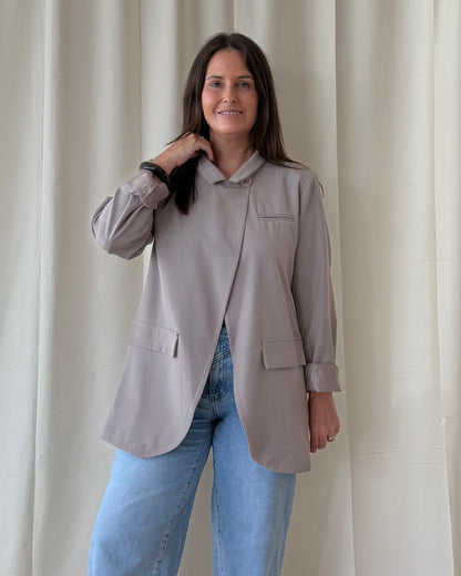 Effortless blazer taupe