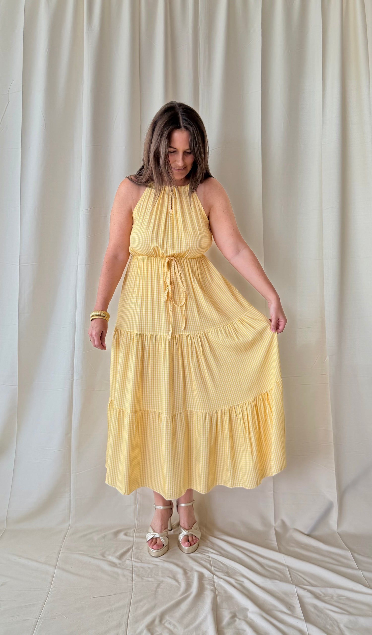 Gele maxi jurk - My Dressing