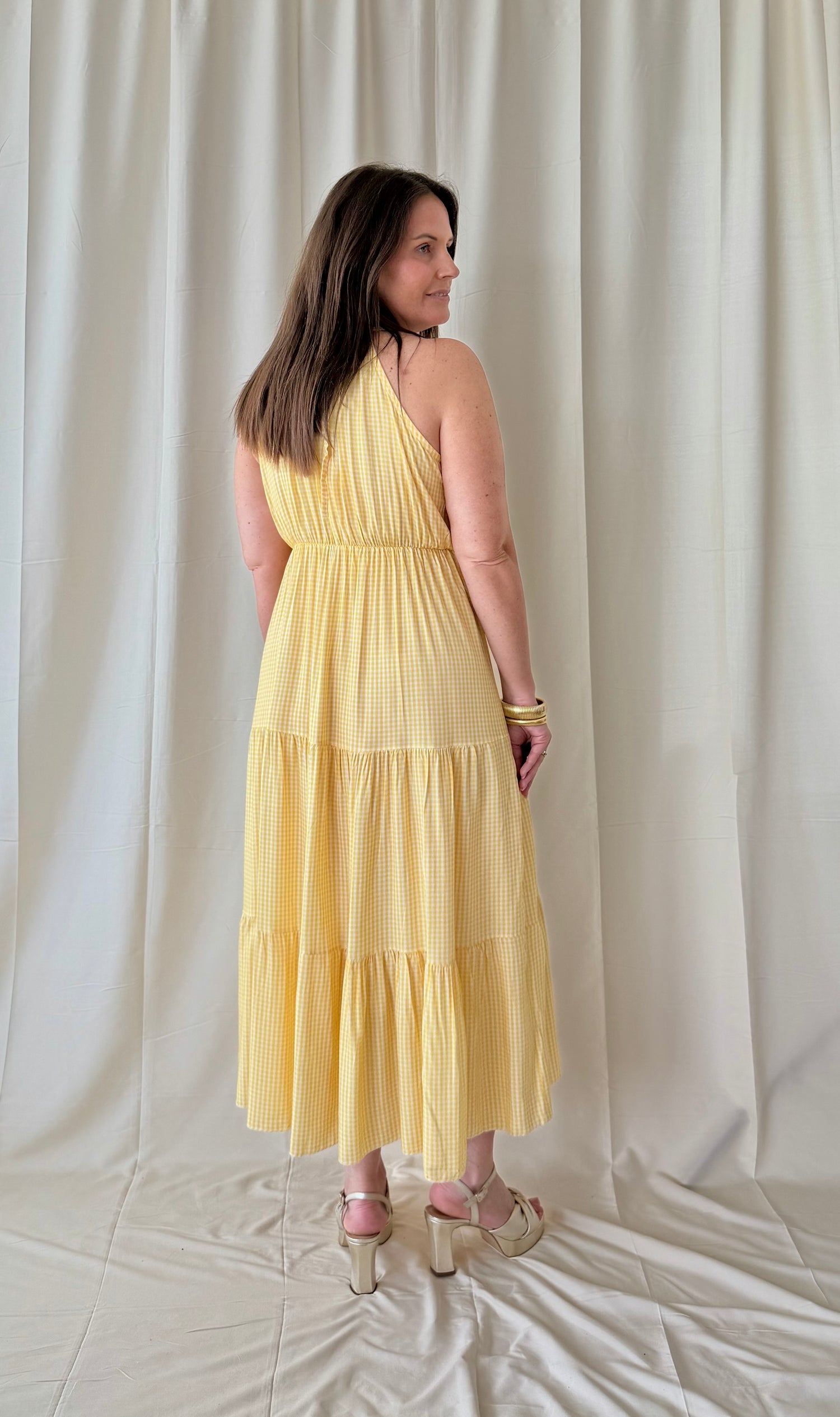 Gele maxi jurk - My Dressing