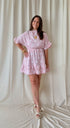 Roze korte tetrajurk met polka dots - My Dressing