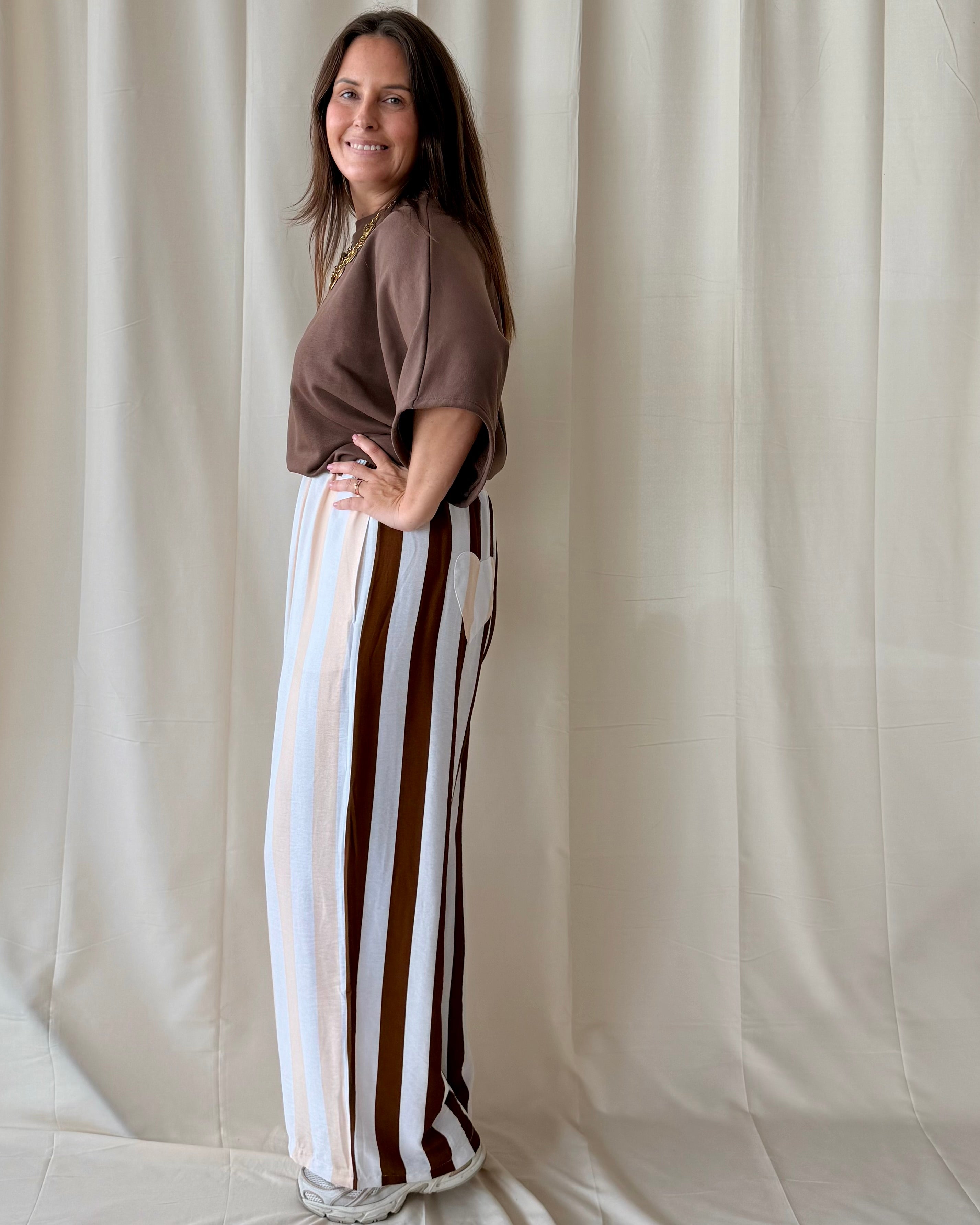 Heart broek bruin