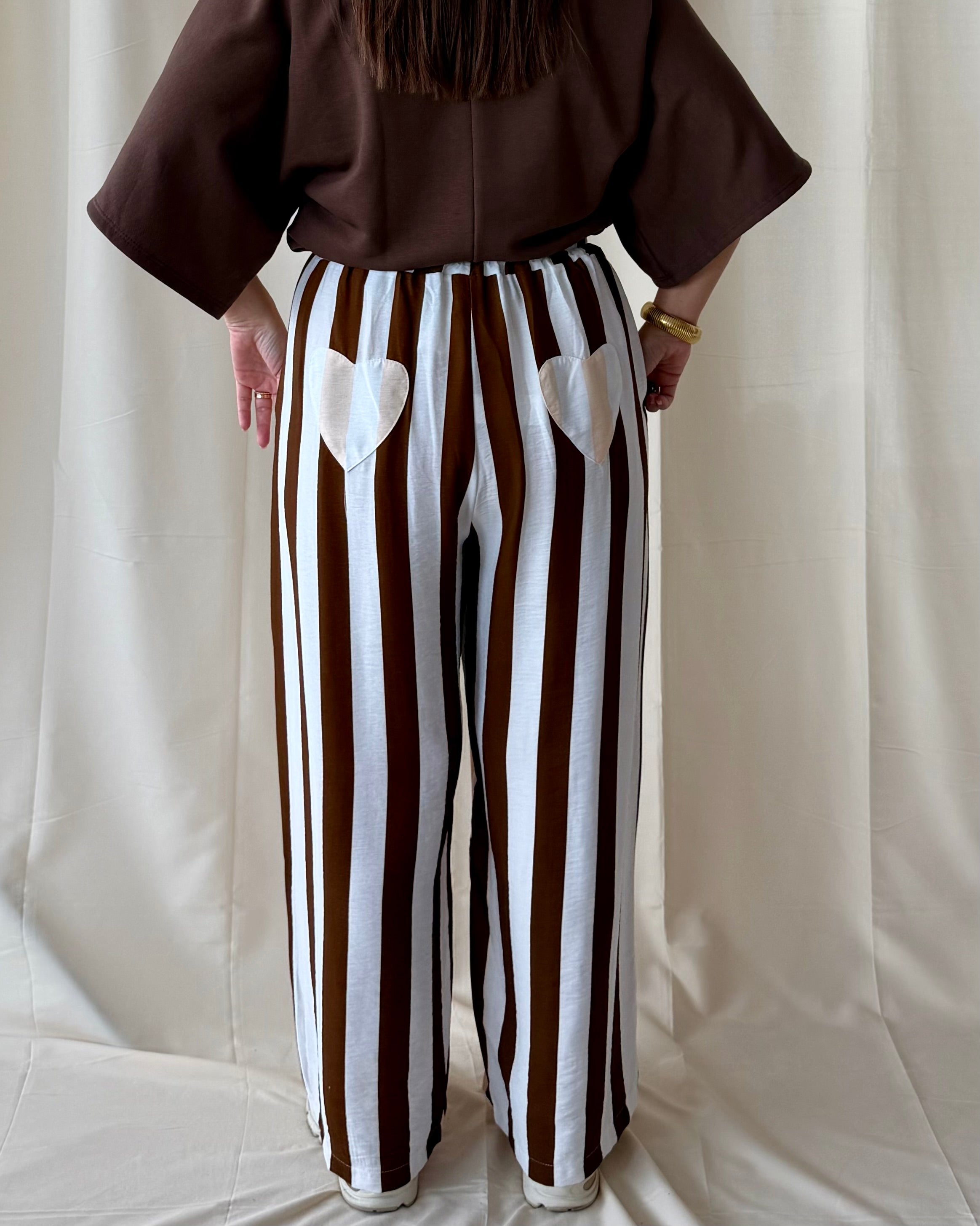 Heart broek bruin