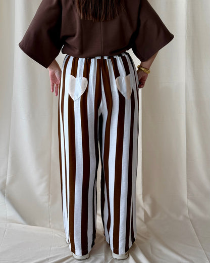 Heart broek bruin