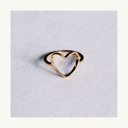 Statement ring dames – goudkleurige stainless steel ring maat 8 bij My Dressing