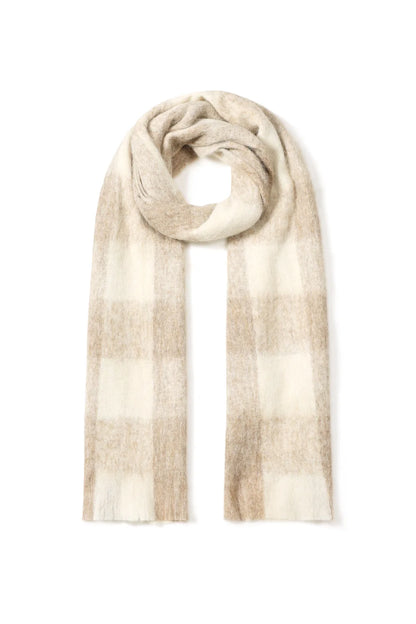 Vichy sjaal beige