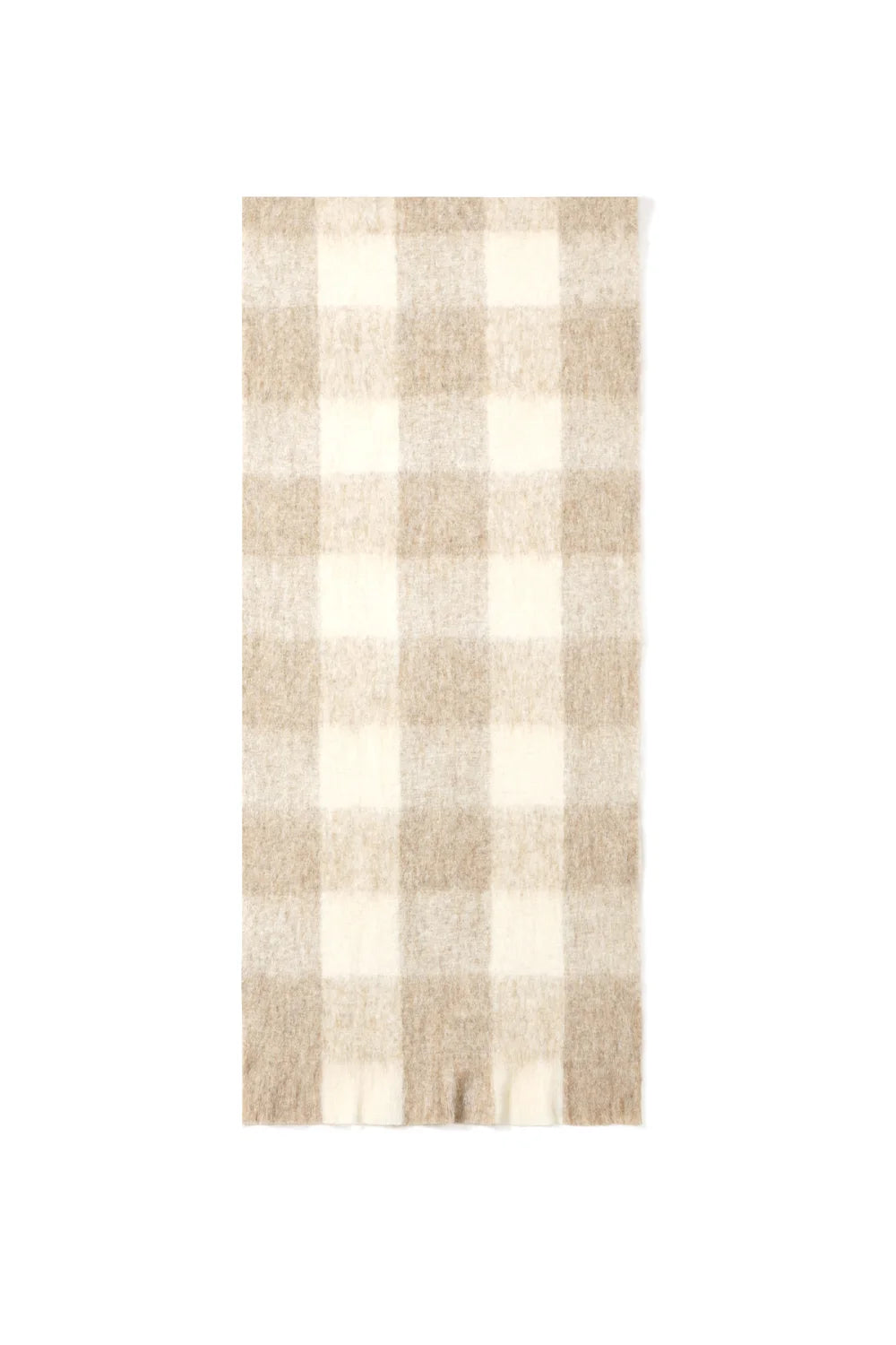 Vichy sjaal beige
