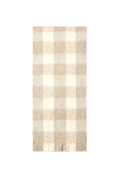 Vichy sjaal beige