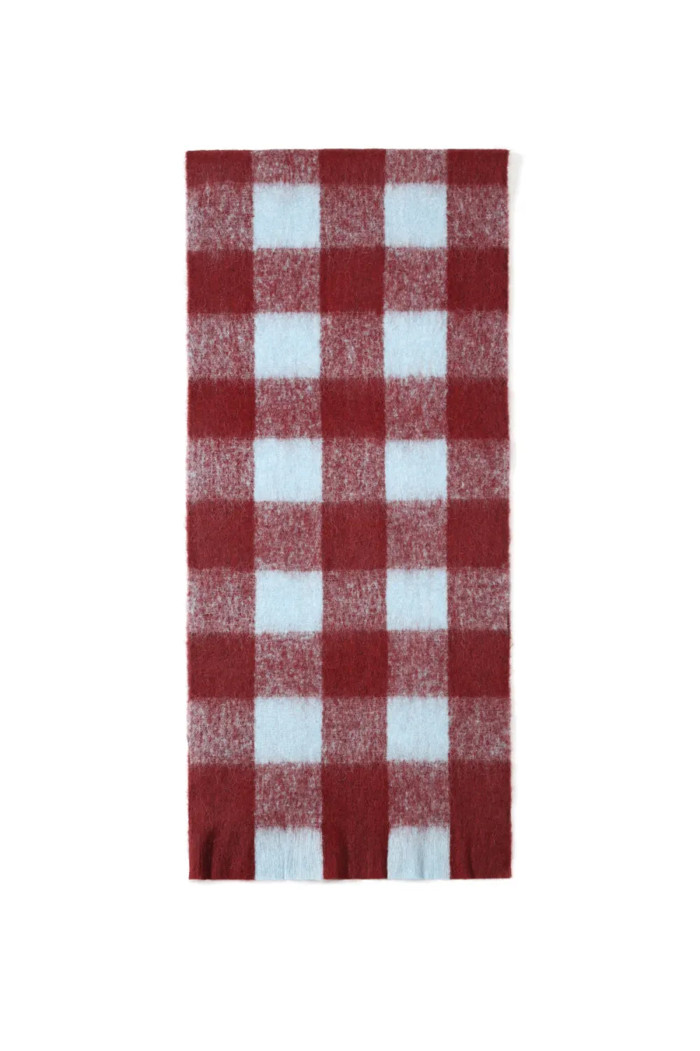 Vichy sjaal burgundy