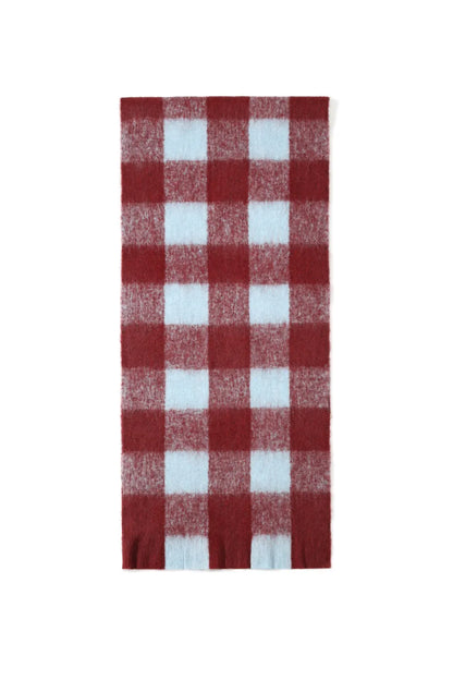 Vichy sjaal burgundy