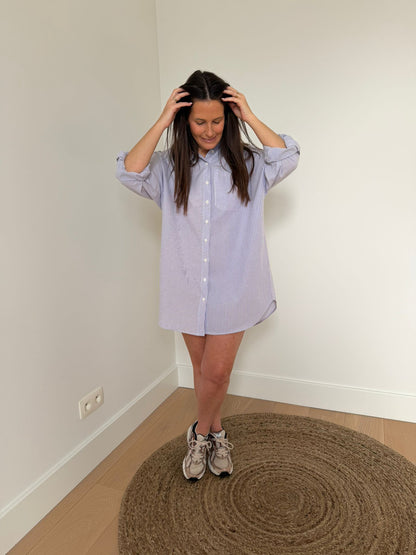 Lila gestreepte jurk - My Dressing