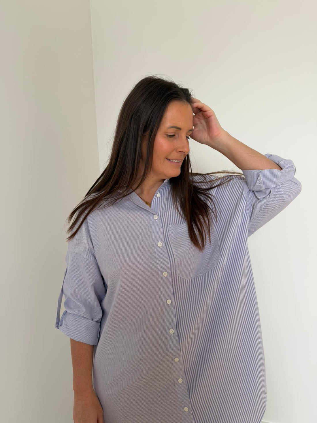 Lila gestreepte jurk - My Dressing