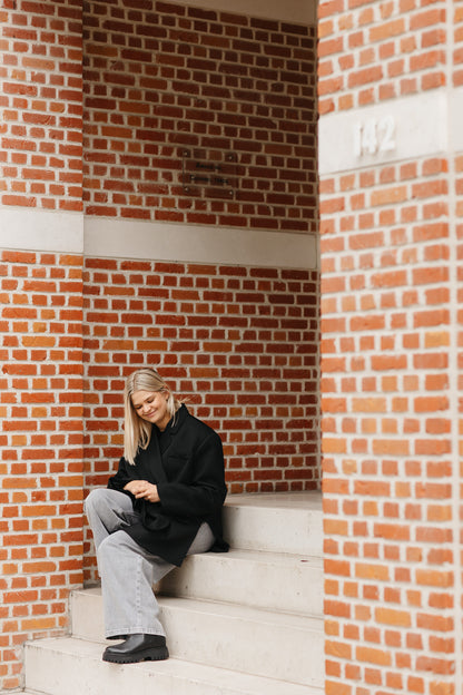 Oversized damesblazer – relaxed fit blazer, makkelijk te combineren met broek, rok of kleedje