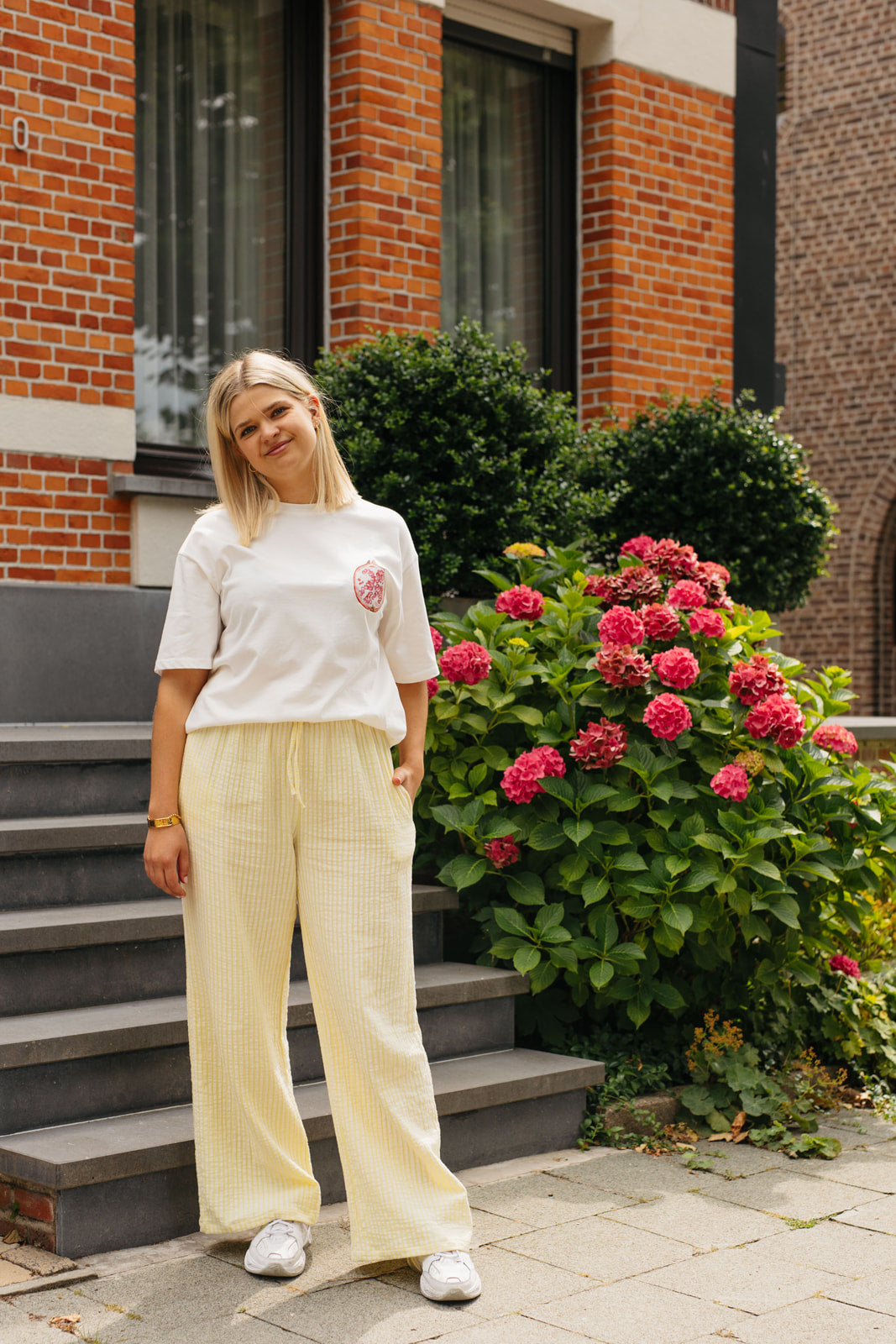 Lemon lines trouser