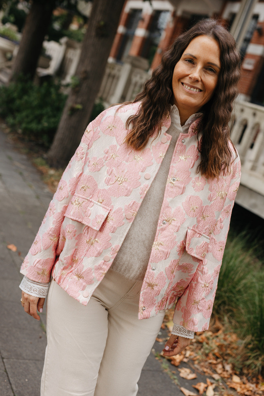 Blossom bomber jacket