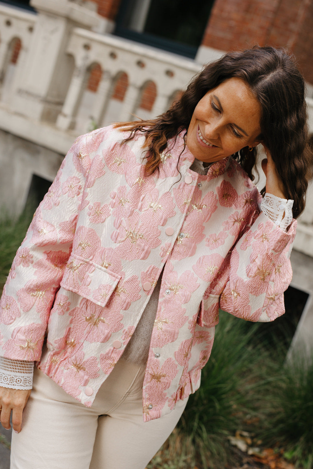 Blossom bomber jacket