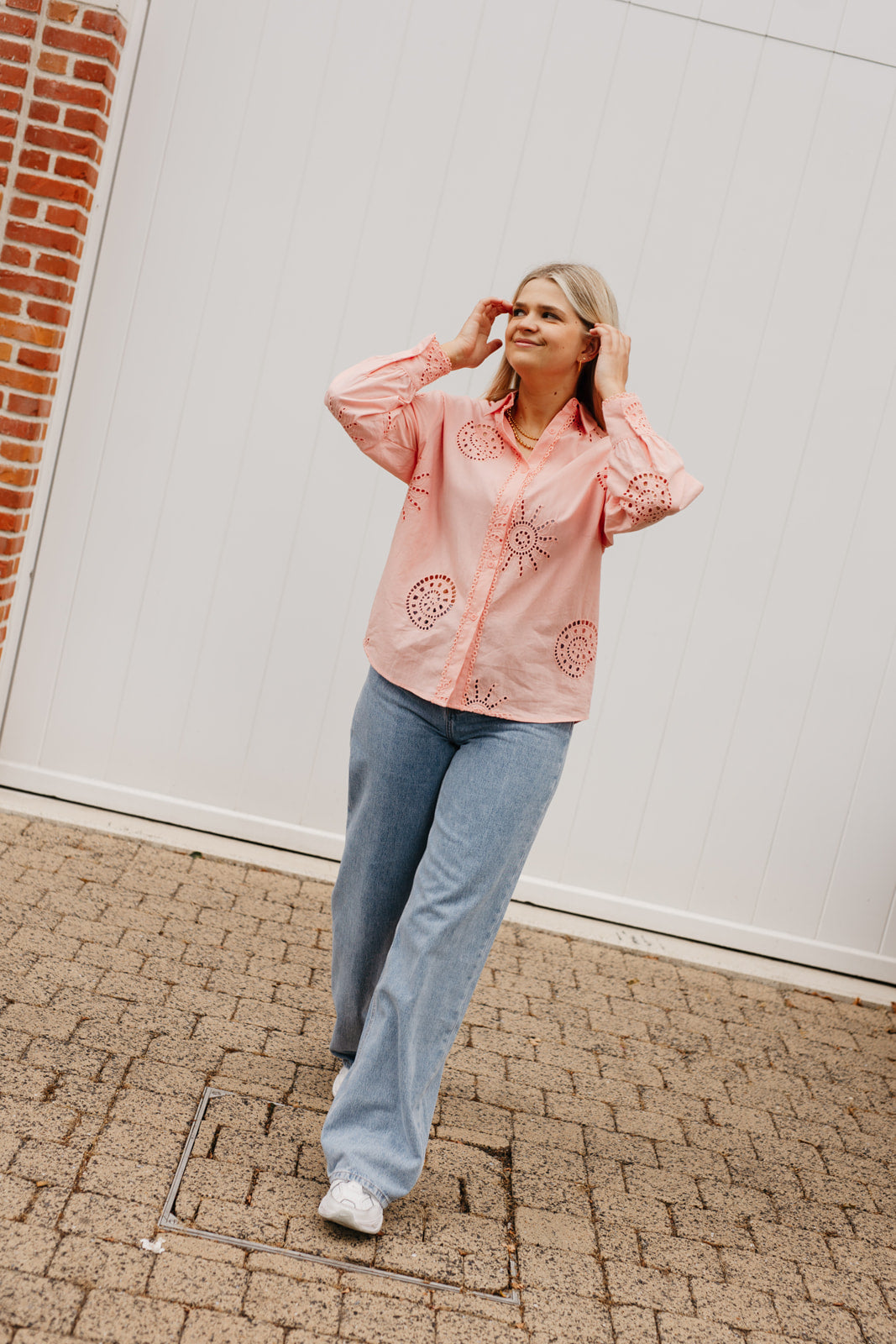 Blush blouse