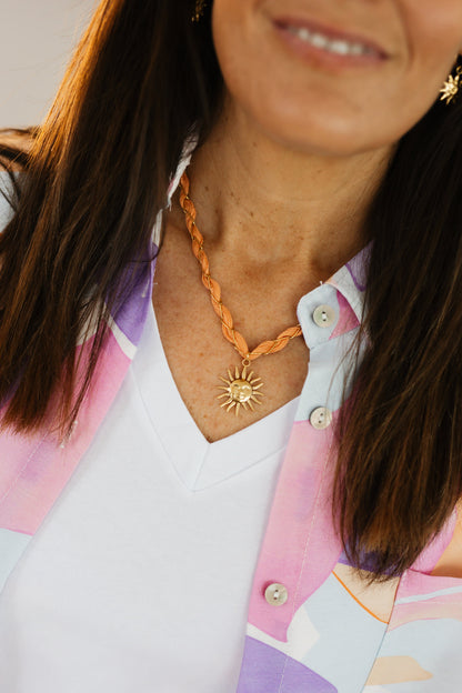 Silken sunlight necklace