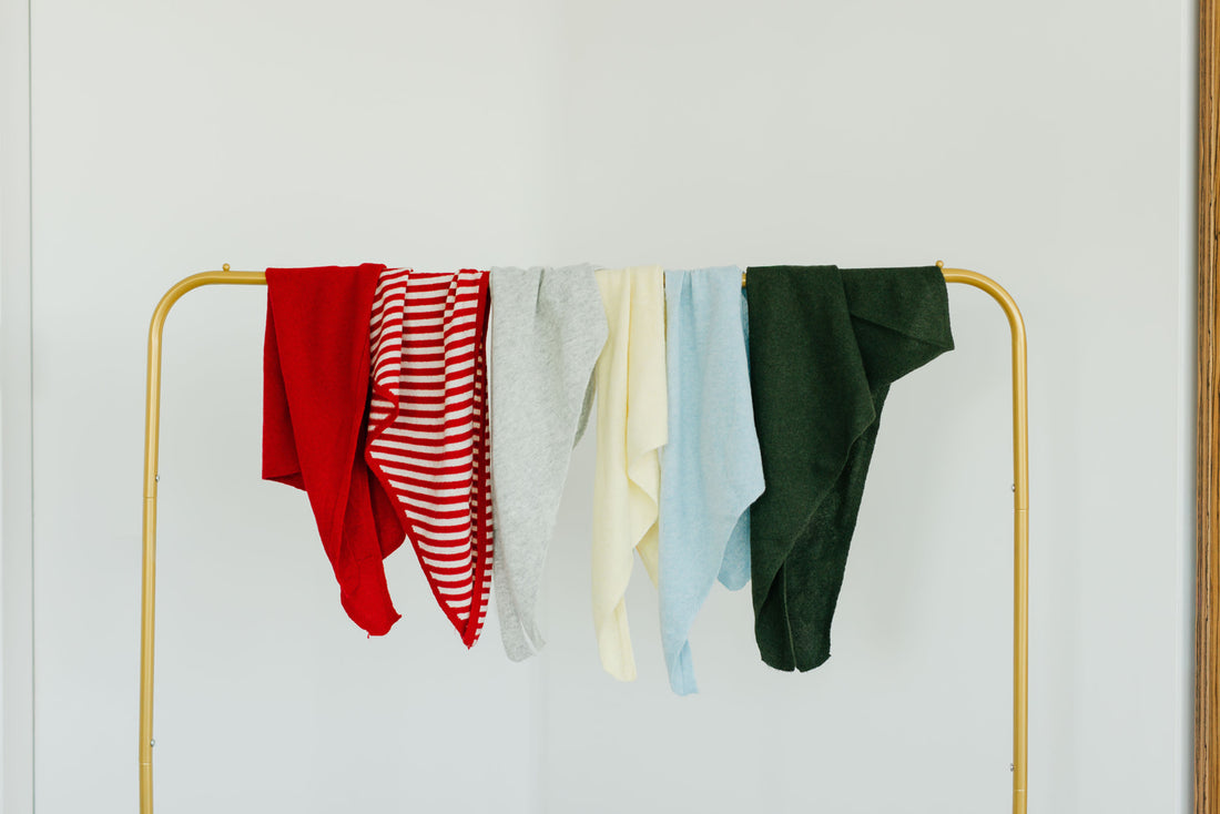 Knit sjaaltje lichtblauw